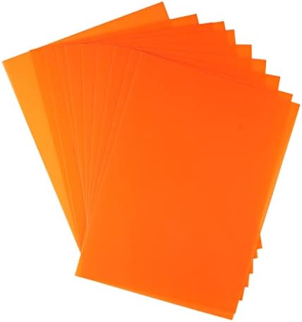 Меканиксот Смали пластичен лист, 7.87x5.71x0.012 инчи изшкуркана топлина филмови за намалување на топлина за креативни занаетчиски флуоресцентни