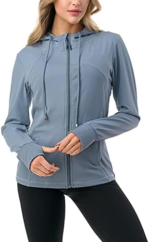 Поштеди качулка за жени Следете јакна со сликички - женски активни качулки за џемпери на влага за влага