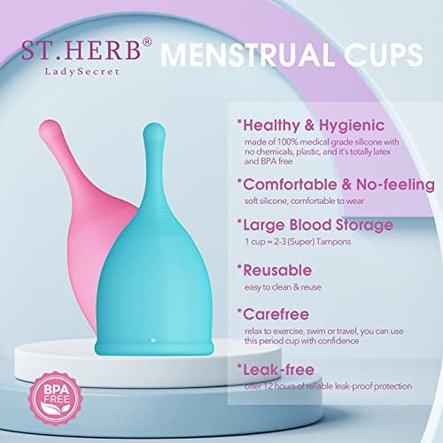 Менструални Чаши-Периодични Чаши За Повеќекратна Употреба, Меки &засилувач; Флексибилни Производи За Женска Хигиена Без Истекување-Менструална