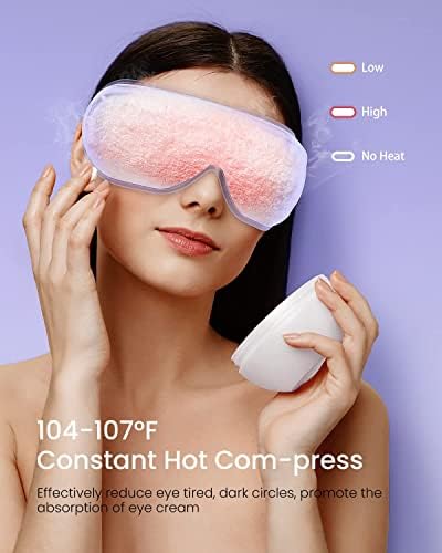 Massager на очите Ренфо со топлина и пондерирана подлога за греење