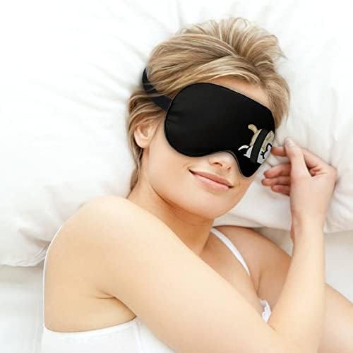 Смешни Суши Мачки Маска за Спиење Со Прилагодлив Ремен Мека Покривка За Очи Затемнување Врзани Очи За Патување Релаксирајте Дремка
