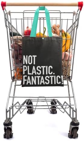 Разбуди ги креациите еколошки торбички торбички за еднократно платно тоте со порака за животна средина за купување, намирници, торба