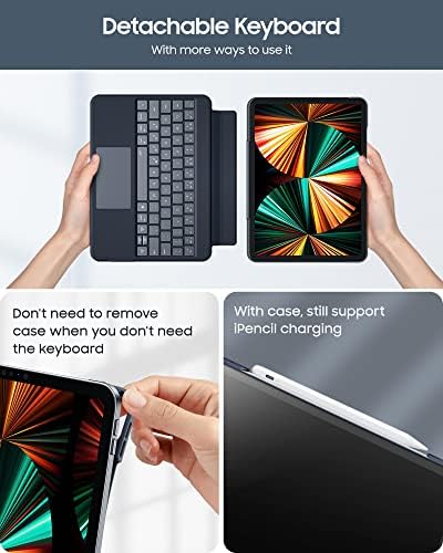 Бенкс Ipad Отстранлив Случај На Тастатура за iPad Pro 11 инчи Со Touchpad, Kickstand и Држач За Моливи, Ултра Тенок &засилувач; Slik Дизајн
