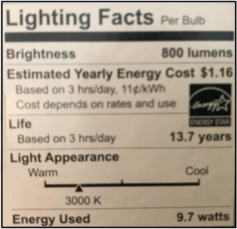 Led технологија ECOSMART 60W Еквивалент Светло Бело А19, Затемнета LED Сијалица
