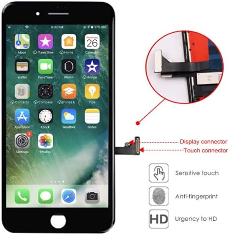 Замена На Екранот ахунд за iPhone 8 4.7 инчен Лцд Дигитализатор Екран На Допир Лцд Замена На Рамка На Екранот Склопен Целосен Сет
