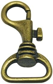 Тјанбанг бронза 0,7 Внатрешен дијаметар Д прстен од јастог од јастог канџи за вртење за каиш од 15
