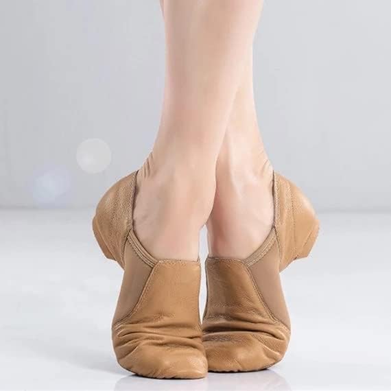 N/A кожни џез чевли меки патики за танцување гимнастика танцувачки чевли унисекс лизгање на патики од џез танц за џез)