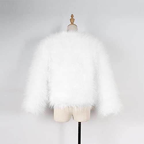 Деца девојки од Икеван Деца faux крзно јакна палто зимско топло задебелно меки јакни Зимски јакни Фурал палто надворешна облека 1-7 години