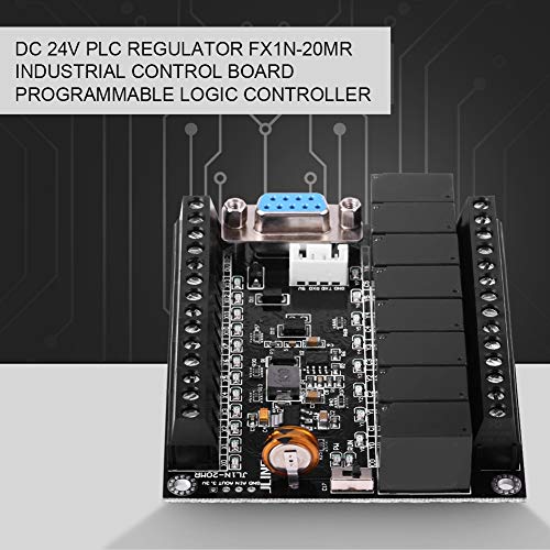 Контролер на PLC, регулатор на контролор на логика PLC регулатор DC 24V FX1N-20MR Одбор за индустриска контрола 86 x 73 x 20мм