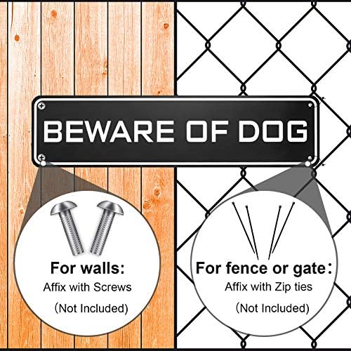 Пазете се од алуминиум за знаци на кучиња Не е одговорно предупредување Внимание на кучиња, отпорен на 'рѓа во временски отпорен