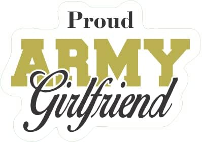 Горда девојка на Армијата | Одлична идеја за подароци | Налепница за декорации | 2 Пакет | 5 инчи налепници | S10558