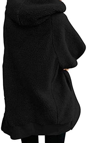 Puffer Vest Womenените, отворен кардиган за жени работат со долг ракав симпатична зимска цврста качулка џеб мек аспиратор тенок