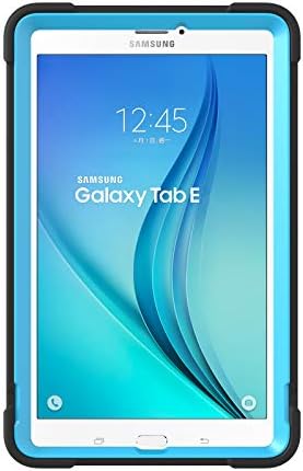 Samsung Galaxy Tab E 9.6 Case, Sanhezhong со три слоеви хибриден солиден удар со тешки удари со тешки удари против отпуштање на