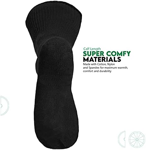 Дополнителни широки чорапи 2-пара за отечени нозе и нозе. Должина на теле за мажи и жени. Идеално за едем, лимфедем, баријатрик,