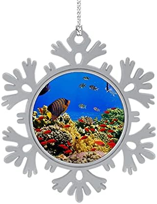 9 керамички украси Shbixmashdho - Орнамент на корална колонија, украсен одмор Божиќен украс | Симпатична Дедо Мраз | Декорација