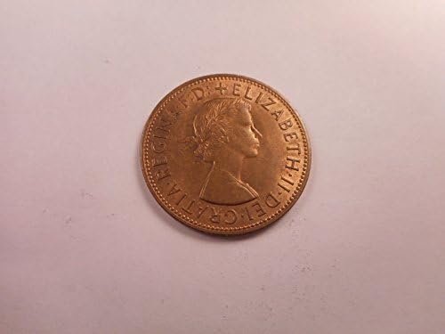 Кралицата Елизабета Втора Еден денар 1962 монета 11