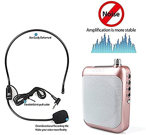 Гласовен засилувач на WSSBK Мегафон засилувач Микрофон мини преносен звучник професионален микрофон со FM за туристички туристички водичи