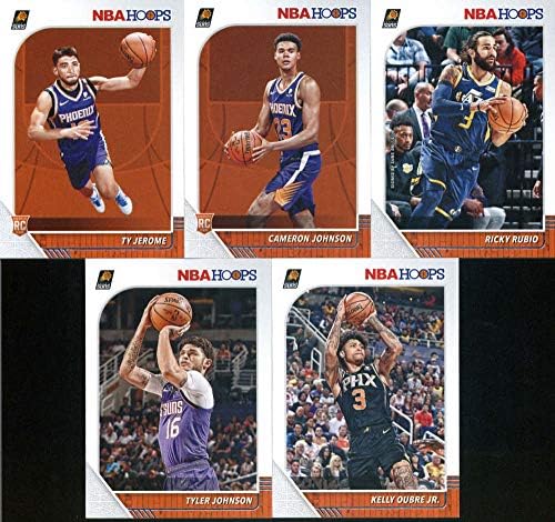 2019-20 Panini NBA Hoops Phoenix Suns Team Set од 9 картички: Девин Букер, ДеАндре Ајтон, Микал Бриџис, Тајлер nsонсон, Кели Обре rуниор,