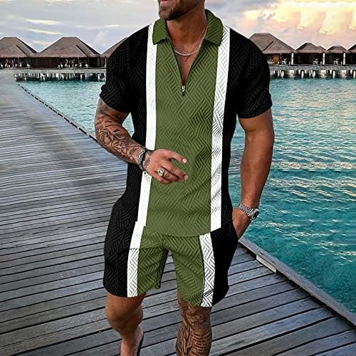 Bmisegm летни работи кошули за мажи Брзи суви 3Д кратки ракави костуми од шорцеви плажа тропски хавајци тело мажи тенок