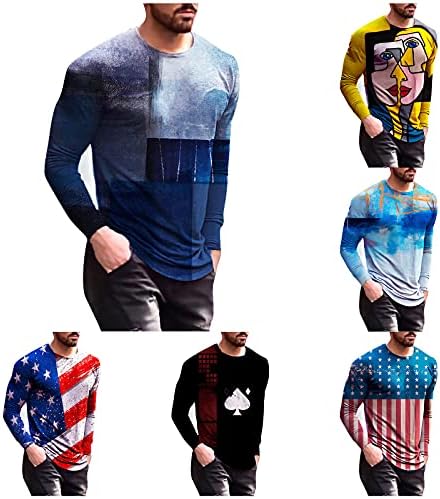 Xxzy 2022 Нова кошула за маички за мажи за мажи со долг ракав одмор редовни маички маички мажи големи