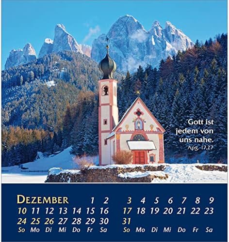 Живеење надвор од тишина 2023: стенд-ап календар со планински мотиви и библиски зборови