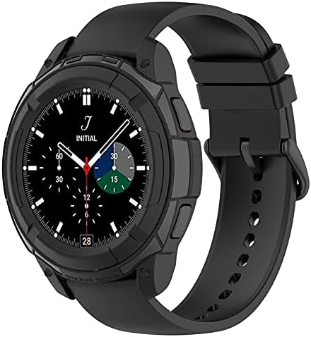 Awaduo за Samsung Galaxy Watch 4 Classic 46mm заштитен случај, заштитна обвивка за покривање на SmartWatch за Samsung Galaxy Watch 4 Classic