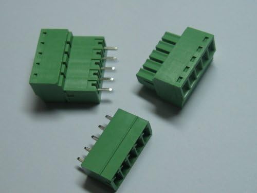 10 парчиња теренот 3.81 mm 5way/pin Termin Terminal Block Connector w/директно пин зелена боја приклучок за вметнување на небото