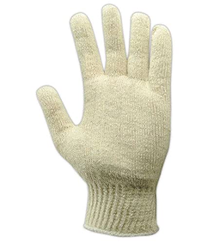 Magid Knitmaster T133 Памук/полиестерска ракавица, плетена манжетна на зглобот, должина од 8,5 , жени