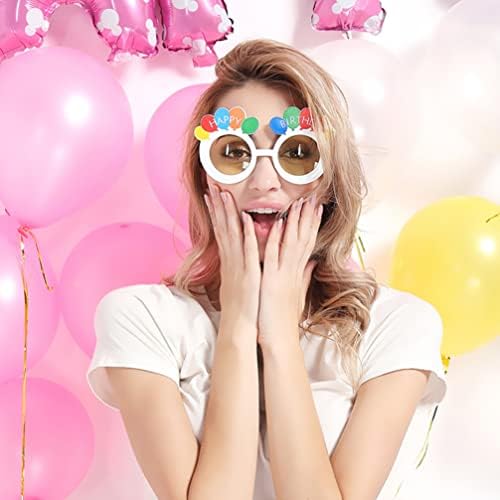 Балони со балони со балони за роденденски новитет во форма на балони за очила за очила за очила за роденденска забава Фото штанд, реквизит