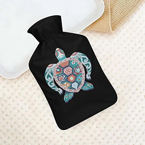 Шарена торба за вбризгување на вода од желка со покривка 1000 мл топло топло шише за мажи и жени