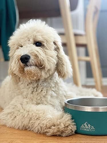 Чинија за кучиња со хидрапек - чаши за кучиња од не'рѓосувачки челик за вода или храна