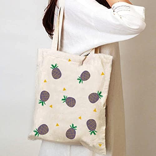 Дневна модна платно торба за тота за жени Еко пријателски кеси за купување, торба за плажа, кујнски торби за намирници за еднократна