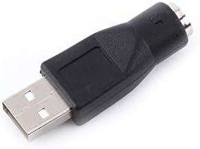 Yosoo 2pcs USB 2.0 Машко до PS/2 Femaleенски адаптер Конектор за конвертор за глувче за тастатура со компјутер