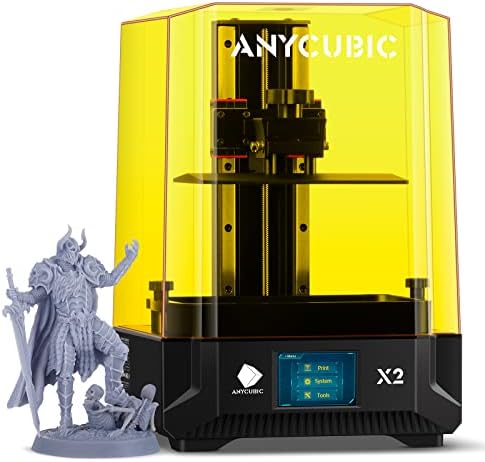 Anycubic Photon Mono X2 смола 3D печатач, 9.1 '' 4K+ HD моно-екран LCD SLA Printer со голем смола со надграден извор на светлина,