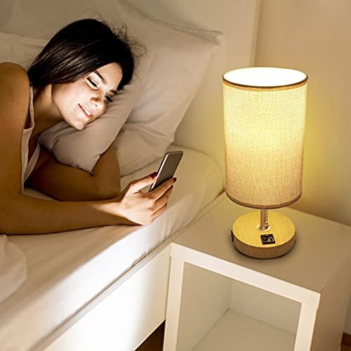 Светилка за табела со 2 USB пристаништа за полнење и 1 продавница за наизменична струја, ламба за ноќна сад во кревет со ланец за влечење, мали