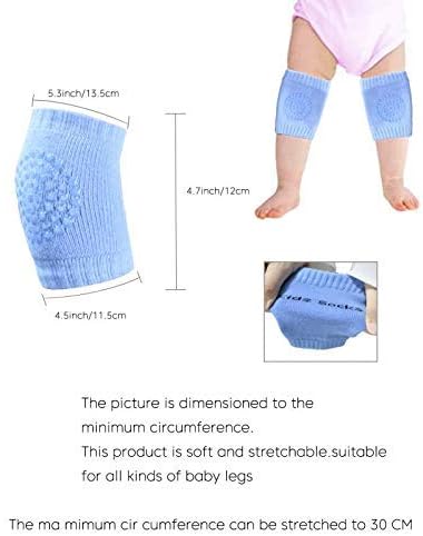 Белаласују бебе ползи на коленото подлошки унисекс облека за мали додатоци за нозе потопло на колена за заштита на колена （6 пара）