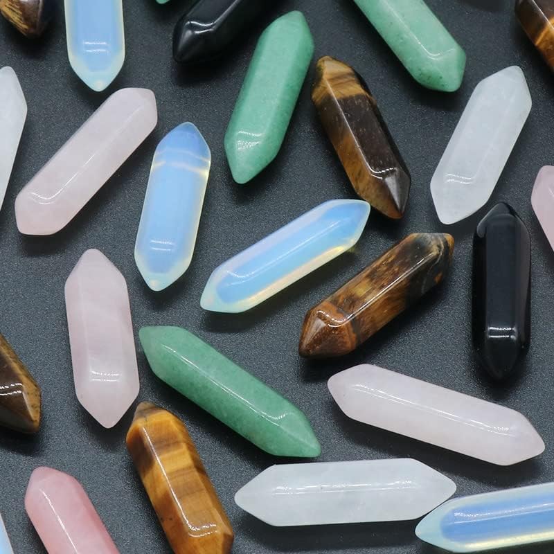 Бодакон природен камен хексагон мушка за разјаснување чакра реики лековити скапоцени камења полиран колекција дома декор DIY ѓердан