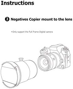 Камфликс Филм Дигитализација Адаптер Слајдови 120 Средна Фокусна Должина 120 М Негативи Копир за Sony FE 50mm F2. 8 Sigma 70mm F2. 8 DG Макро