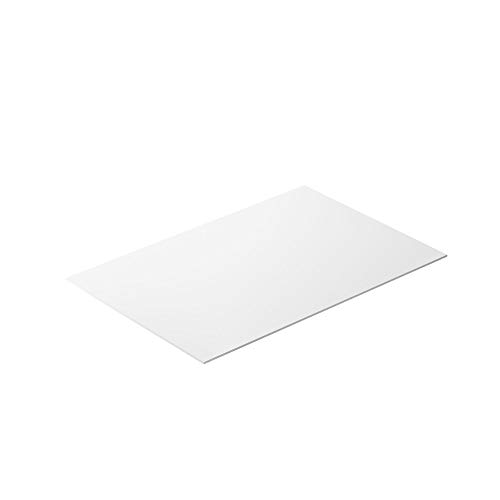 Бел HDPE лист 36 x 24 инчи, полиетилен со висока густина со дебелина од 0,25 инчи