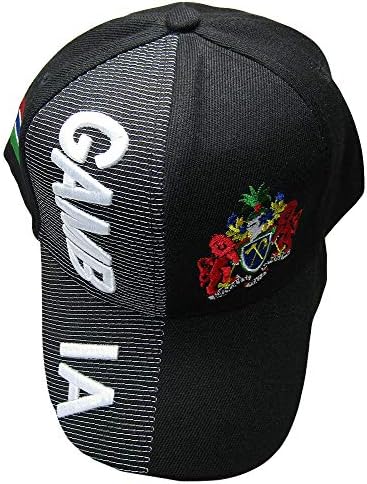 Мајами на големо Гамбија земја црна бела буква 3-Д лепенка од странична капа капаче за капа