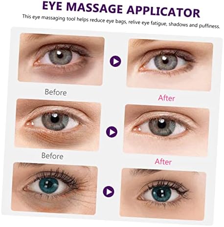 Fomiyes 2pcs крем за очи за очи лажица масажер масажери за очи за очила за масовни масивни масивни додатоци за очите на очите Пластични преносни