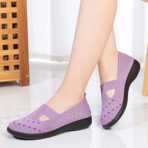Жени рамни чевли што не се лизгаат чевли за жени женски чевли етнички стил летни чевли лето шуплива дише рамна пета мека единствена