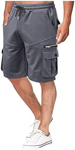 Шорцеви за мажи со товар, машка летна шорцева лабава обична машка шорцеви со мулти-џебни патенти