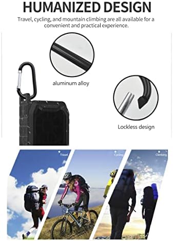 Е-Шидаи Модерен и кул преносен Bluetooth звучник без заклучување, IPX7 водоотпорен безжичен звучник и придружник на звучникот за loversубителите