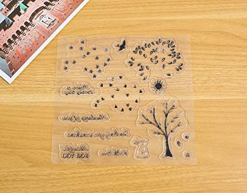 Maguo DIY шумско дрво остава цветни чисти марки за DIY ScrapBooking Фото албум картичка што прави декоративно