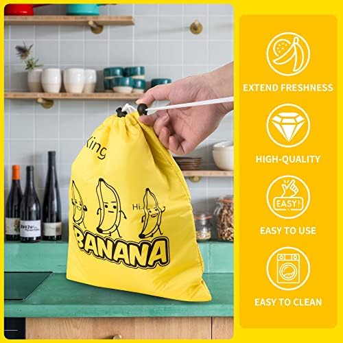 чантата За Складирање Банана ојокинг се одржува свежа долго време, контејнер за банана, торба за складирање храна за повеќекратна употреба,