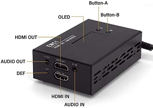 youyeetoo 1080p HDMI Видео Енкодер Декодер, ENC1 NDI / HX1&засилувач; HX2 Видео Декодер, Поддршка HTTP/HLS/RTSP/RTP/UDP/RTMP / SRT,