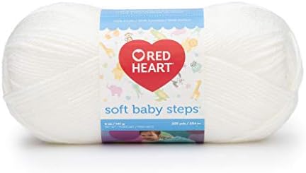 Масовно Купување: Црвено Срце Меки Бебешки Чекори Предиво Бело Е746-9600