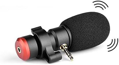 Кароу професија стерео микрофон за паметни телефони за видео снимање во живо 3,5 мм џек микрофон