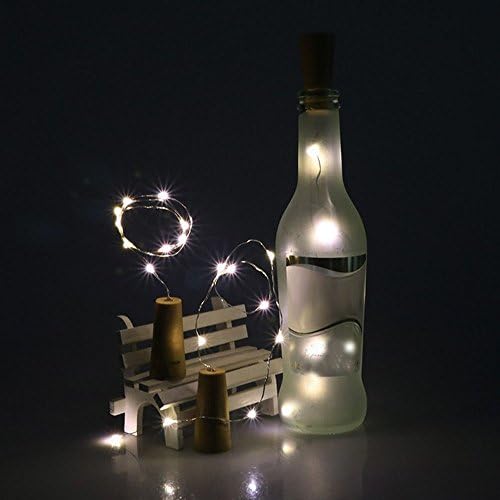 Wireица соларна жица шише стопер вино 1,5 метри бакарни плута светла светла 1 парчиња самовила предводени светло светла светла